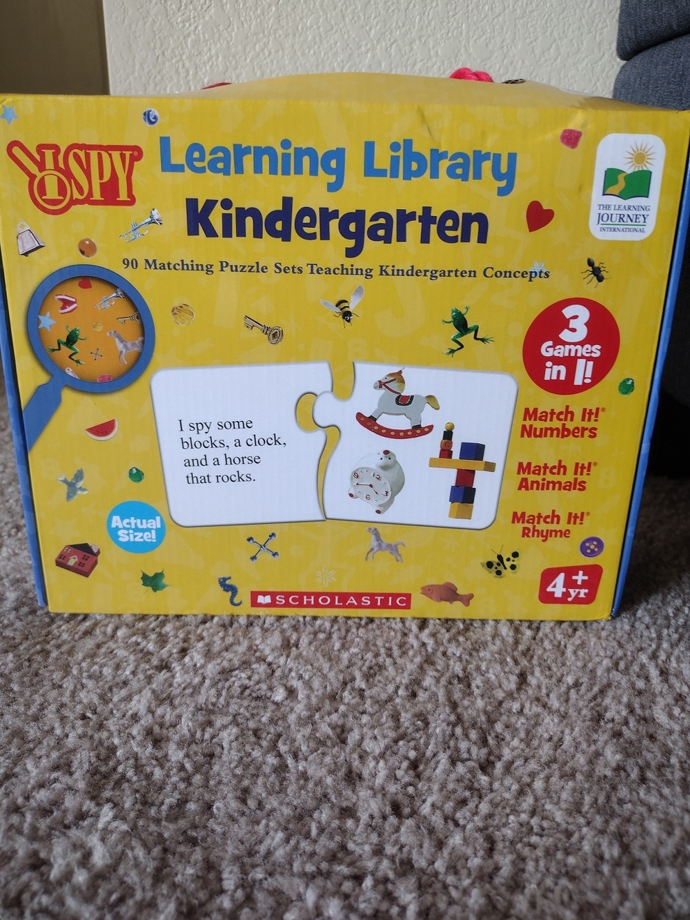 I SPY Learning Library Kindergarten Puzzle Set - Yellow
